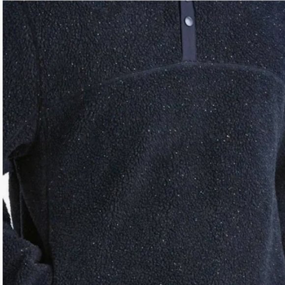 Member's Mark Alpine Sherpa Quarter Snap Pullover Navy Speckle Small NWT - Picture 3 of 8